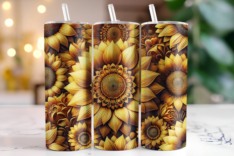 Sunflower Tumbler Wrap | Sublimation | Tumblers