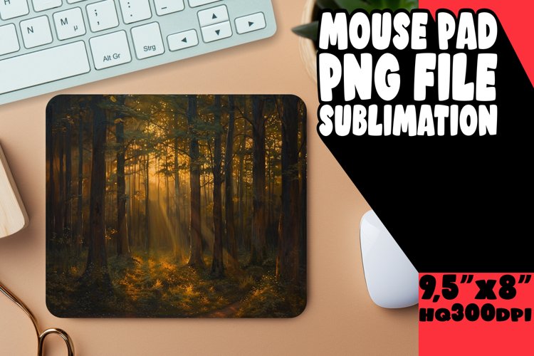 Natural Beauty Mouse Pad Sublimation example image 1