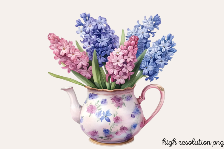 Blue Flower Clipart Image 9