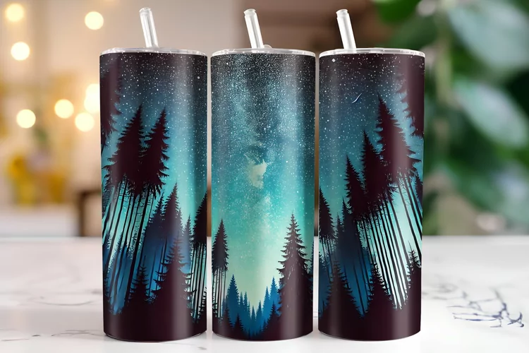 Starry night Tumbler Wrap | Sublimation | Tumblers