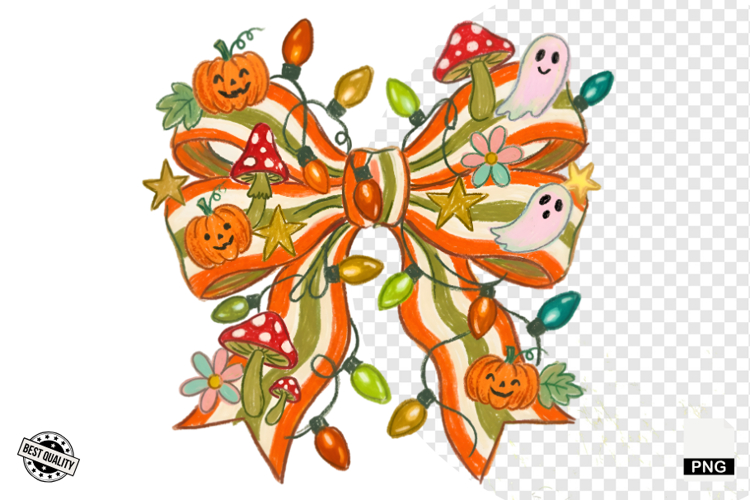 Halloween Bows & Lights Clipart