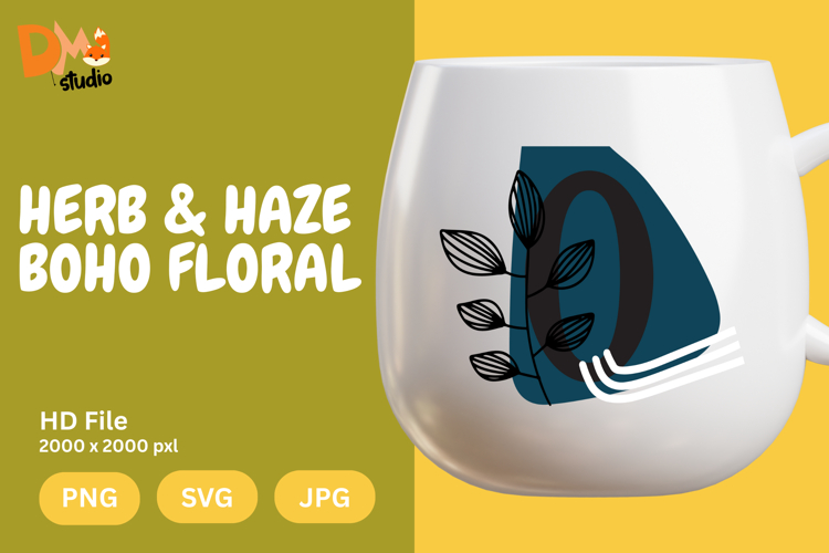Boho Floral Svg Image 20