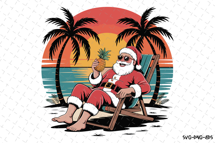 Cute Santa Svg Image 7