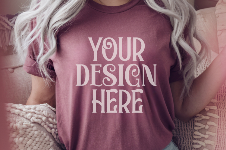 Chambray Comfort Colors 1717 Christmas Mockup, CC 1717