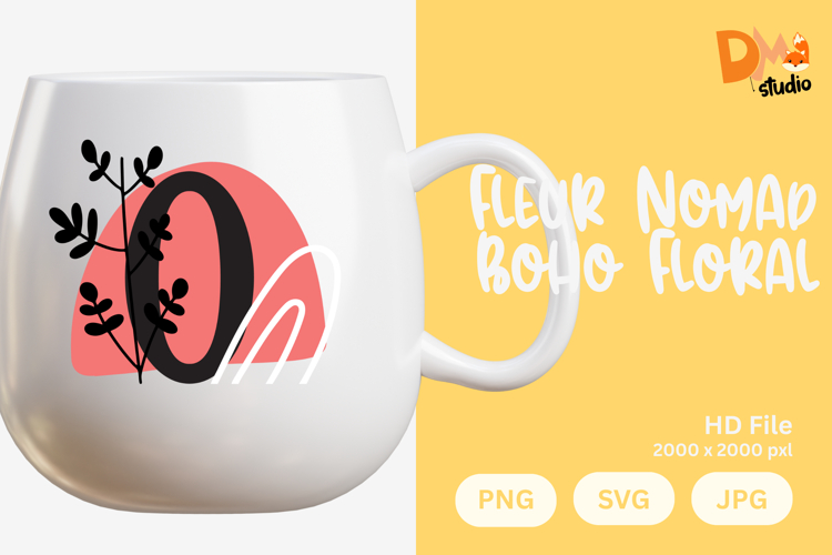 Fleur Nomad Boho Floral Monogram