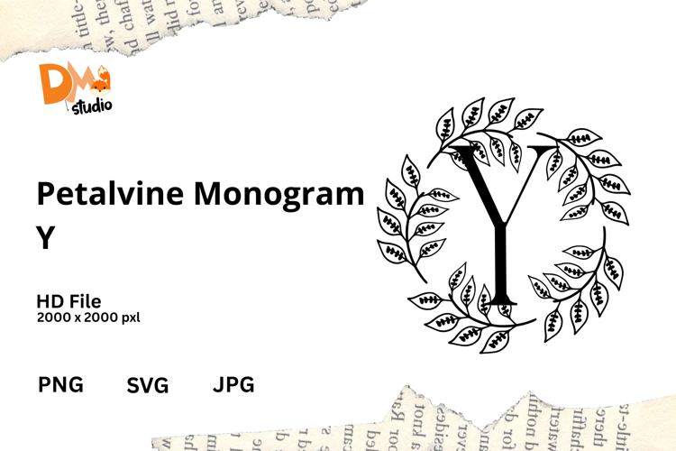 Floral Monogram Letter Svg Image 21