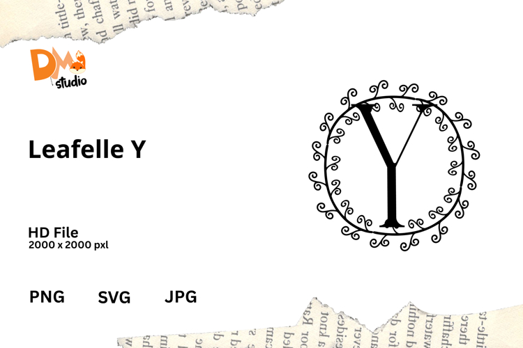Floral Monogram Letter Svg Image 16