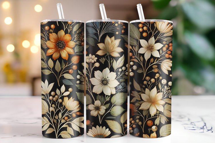 Flowers Tumbler Wrap | Sublimation | Tumblers