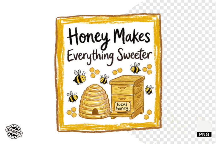 Beekeeping Bees Signs PNG example image 1