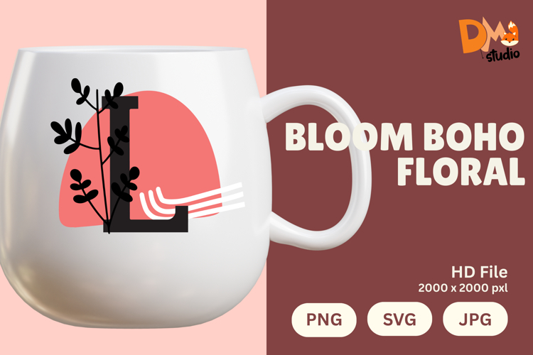 Boho Floral Svg Image 15