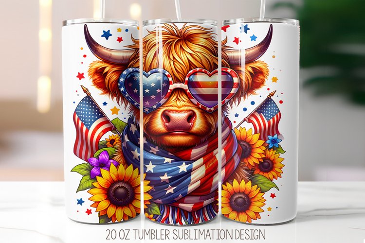 4th of july Patriotic png, 20oz Tumbler Sublimation Design