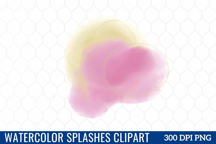 Watercolor Splashes Clipart