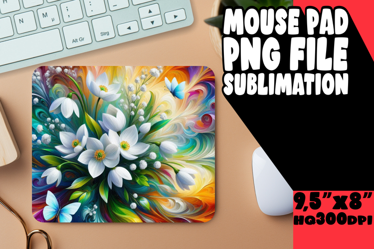 LUMINOUS mouse pad Gift Ideas, Flowers