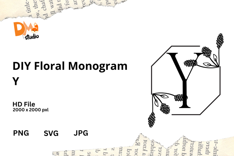 DIY Floral Monogram (6058122)