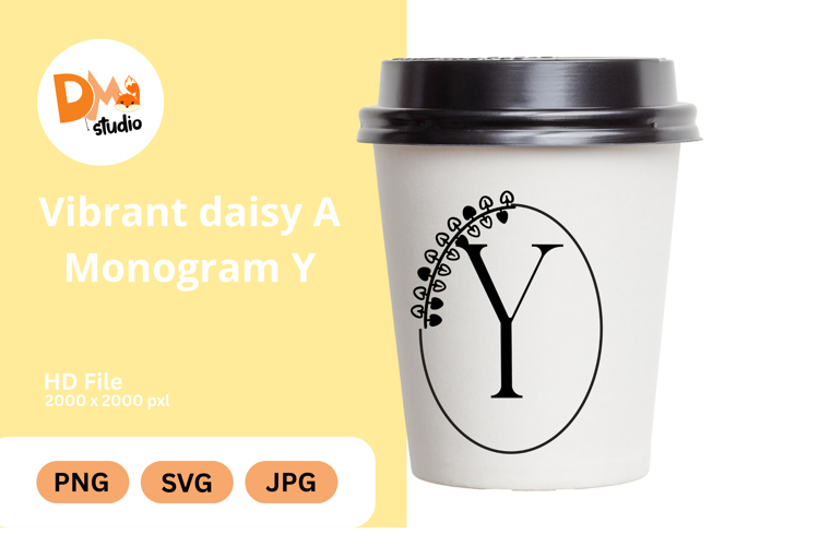 Daisy Monogram Svg Image 4