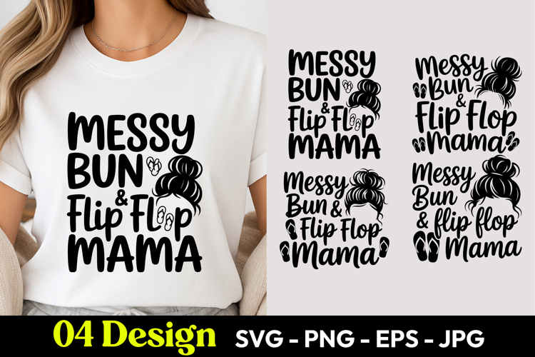 Messy Bun PNG Image 8