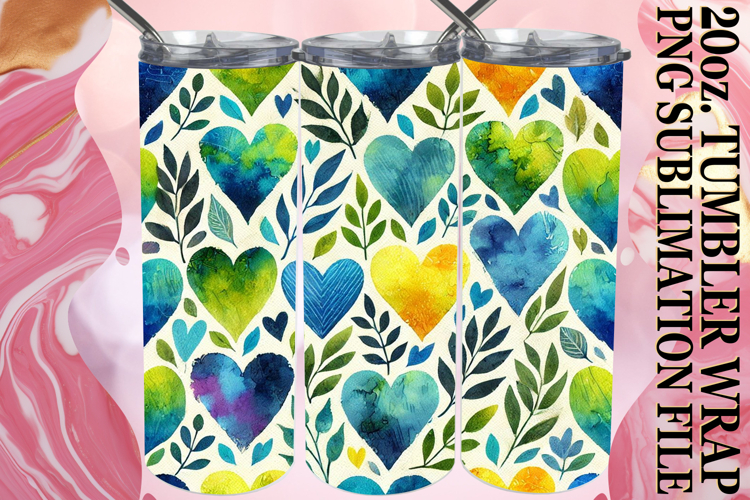 ENCHANTING HORIZONS 20oz TUMBLER WRAP, Heart