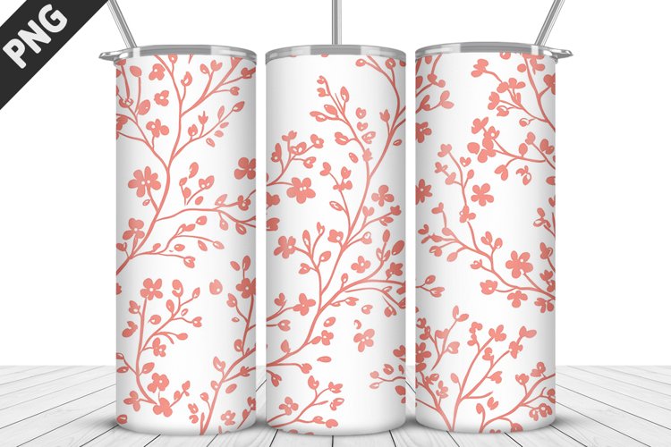 Valentine Flowers Tumbler Design | Valentine Tumbler Wrap