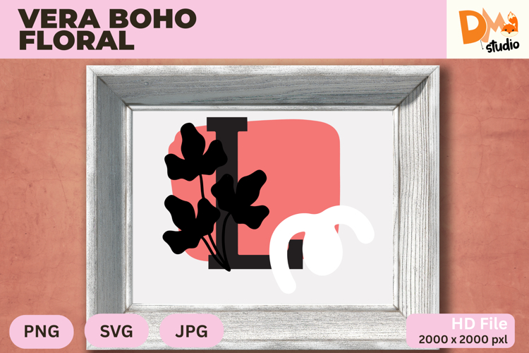 Boho Floral Svg Image 20