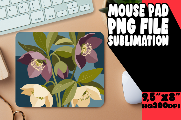 RADIANT desk MAT Artistic Touch, Flowers