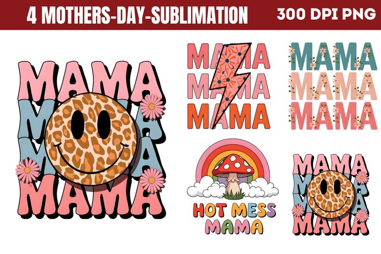 Mother's Day Sublimation Designs Image 17