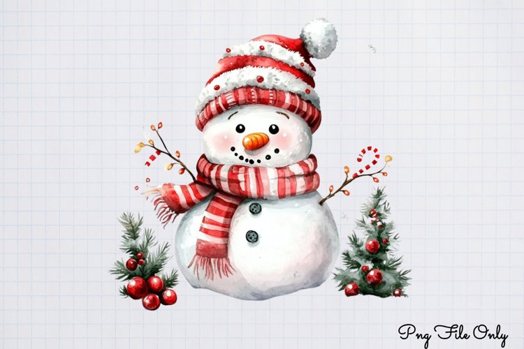 Christmas Cute-Snowman Clipart PNG