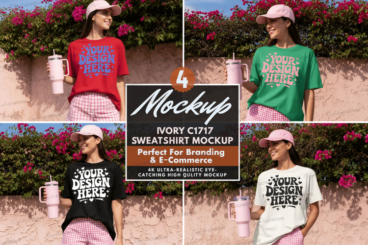 beach sweatshirt mockup, sweatshirt mockup, apparel mockup