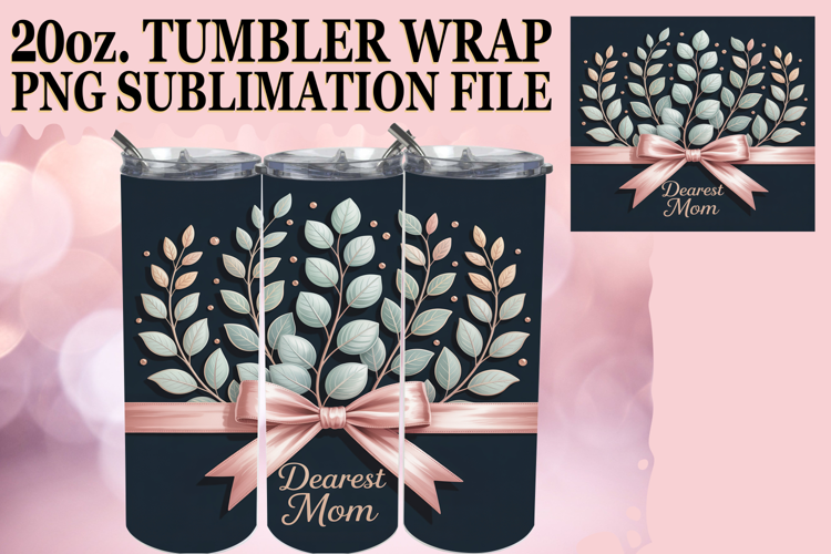 Playful Moments 20oz tumbler wrap, Mother's Day