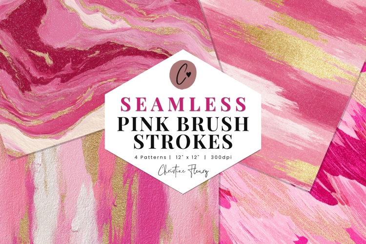 Seamless Pink Girly Digital Paper