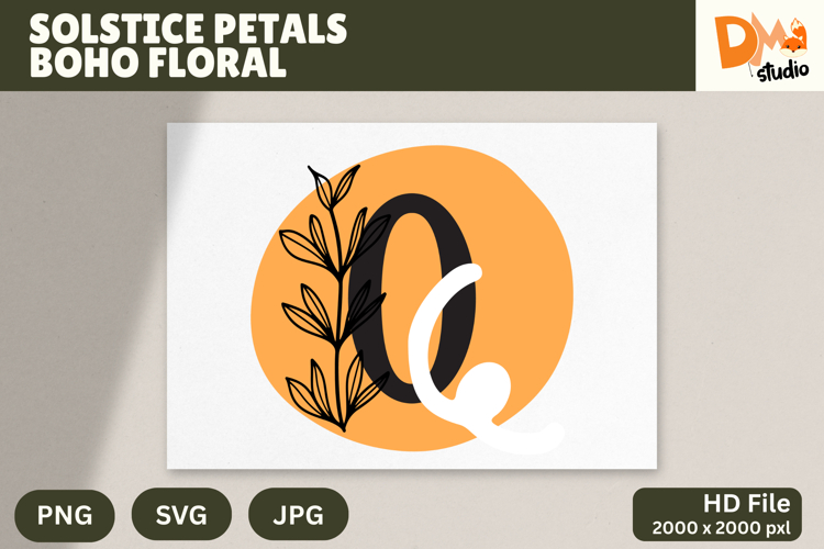 Floral Monogram Letter Svg Image 9