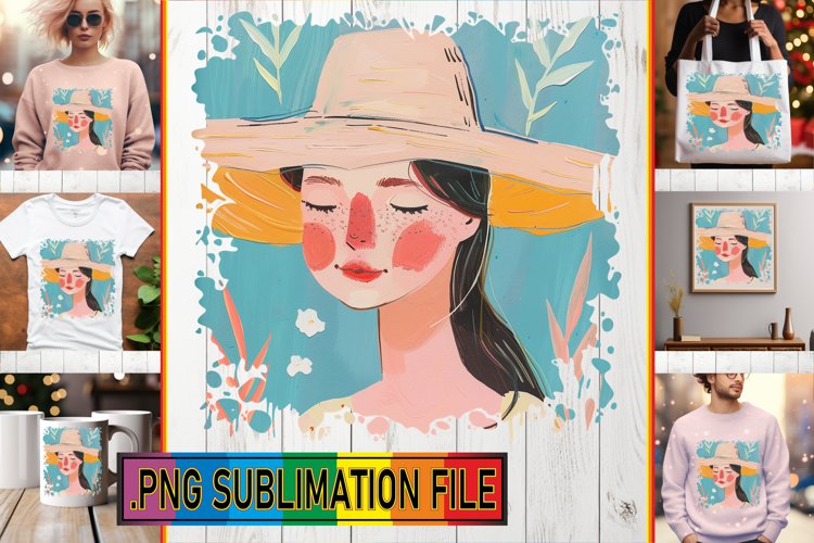 Stylish Beauty Watercolor Sublimation