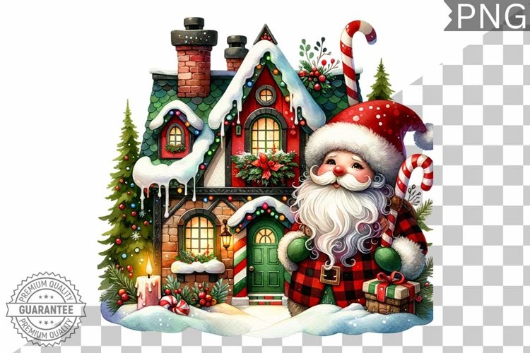 Christmas Santa Sublimation - Clipart PNG Design