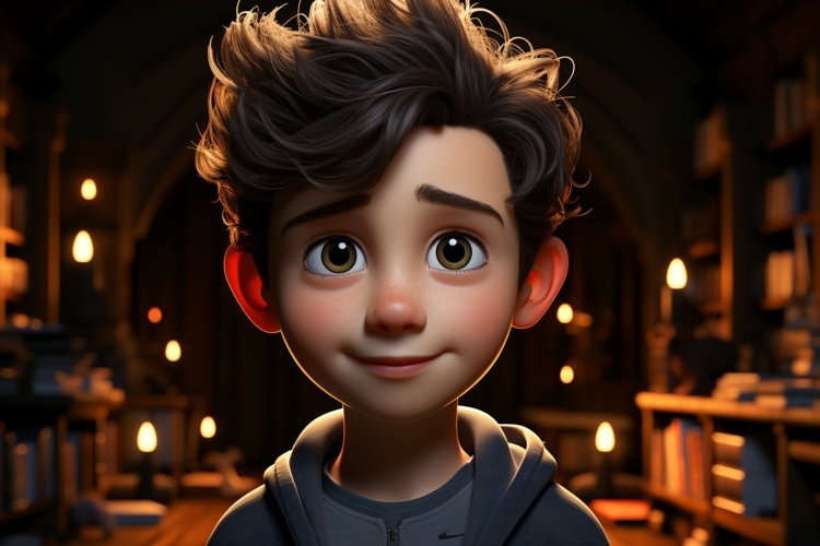 3D Character Boy Film Director with relevant environment