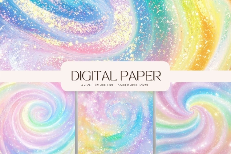 Rainbow glitter Background Wallpaper Sparkles Digital Paper
