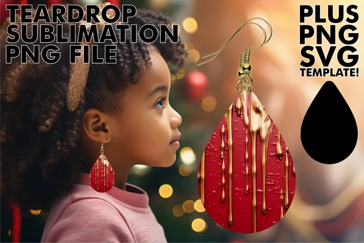 Captivating 3D Art on Teardrops: Sublimation Magic