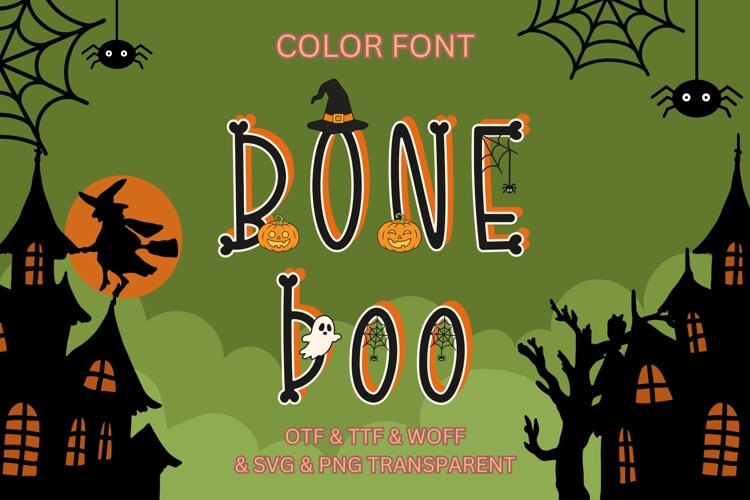 Bone Boo - Color Font example image 1
