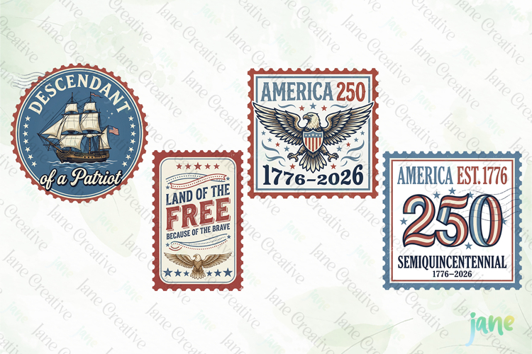250th Usa Anniversary Stamps