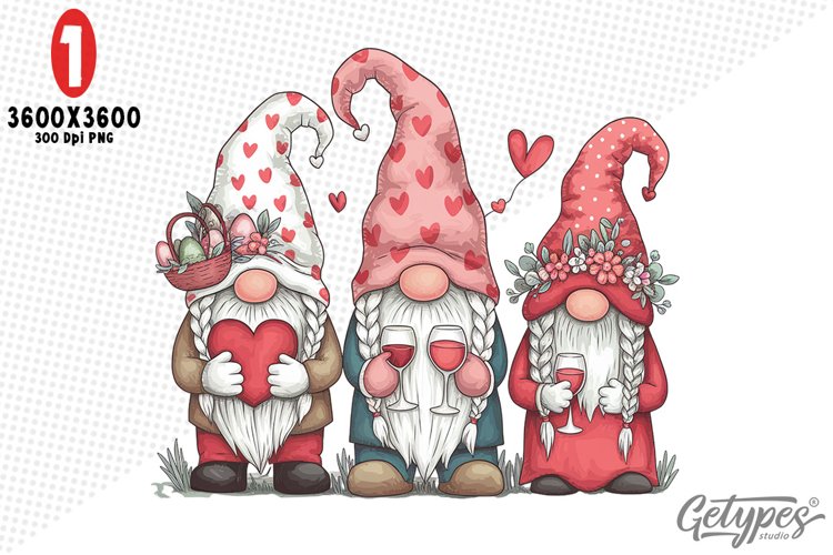 Valentine Gnome Clipart Image 7