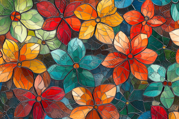Stained Glass Texture Image 20