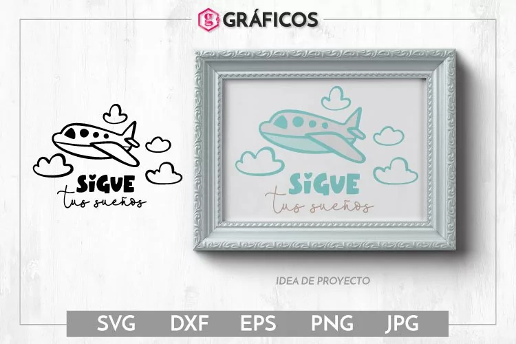 Sigue tus sueños SVG - Diseño mono, camisa niñas, bebé