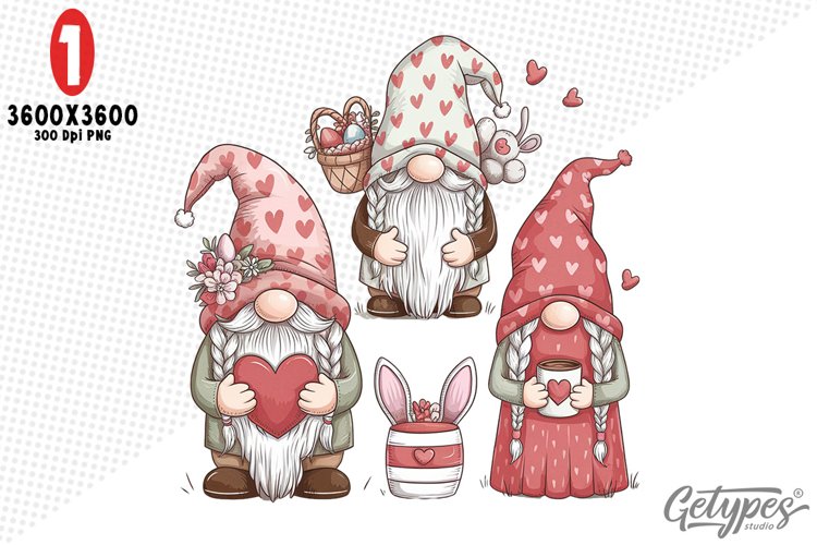 Valentine Gnome Clipart Image 5