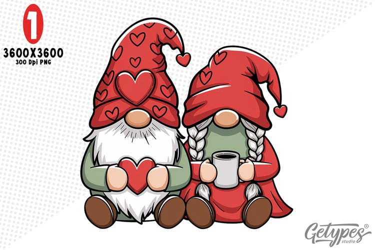 Valentine Gnome Clipart Image 9