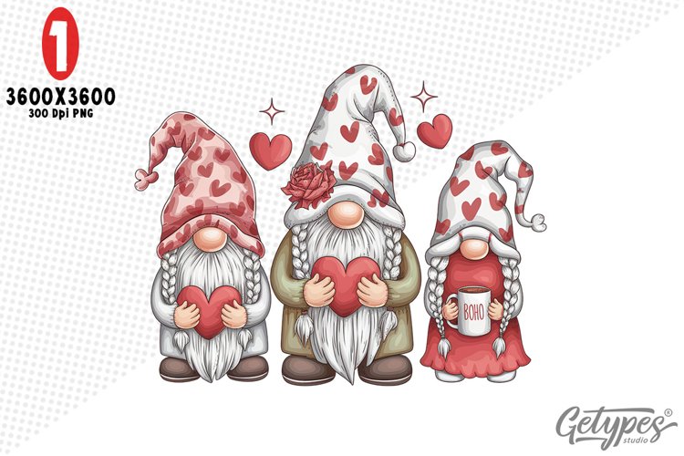 Valentine Gnome Clipart Image 4