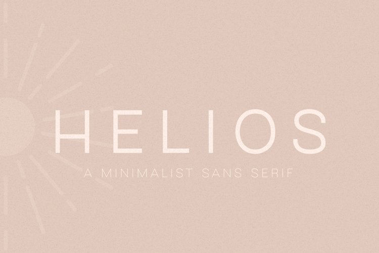 Helios // A Minimalist Sans Serif example image 1