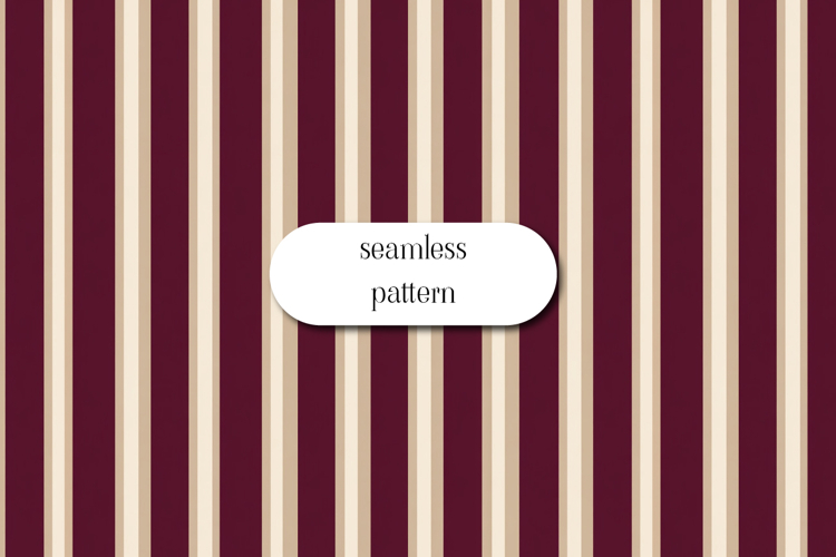 Beige and Burgundy Seamless Vertical Stripe Pattern