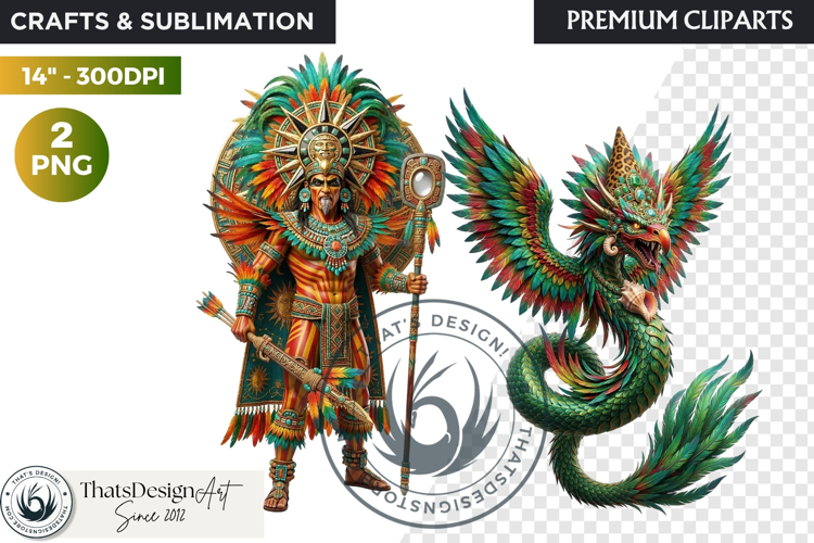 Aztec Deities Pantheon Cliparts | Ancient Mythology gods PNG