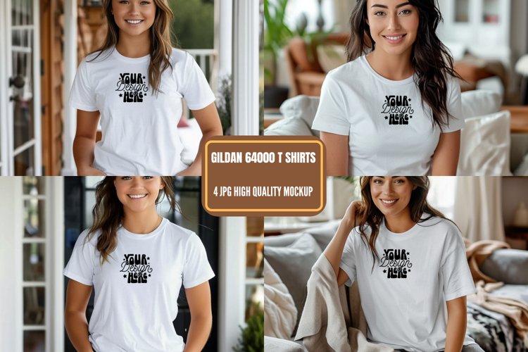 White Tshirt Mockup Image 5