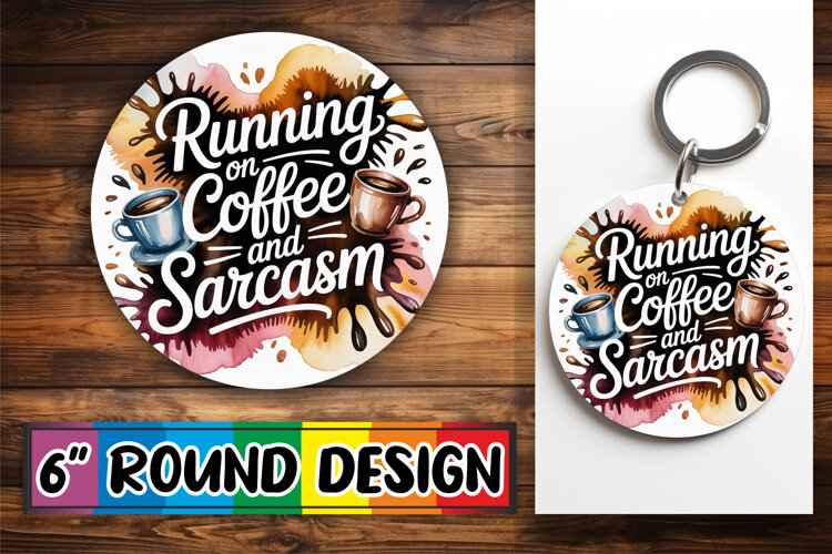Blissful Keychain Sublimation, Sarcastic Quote example image 1