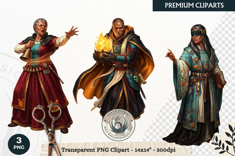 The Marigold Veil Day of the Dead Fantasy RPG Clipart