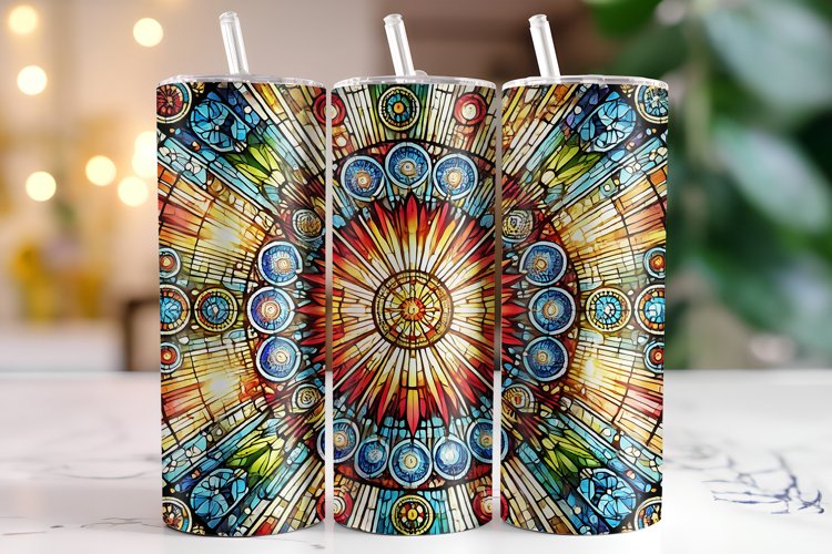 Stained glass Tumbler Wrap | Sublimation | Tumblers